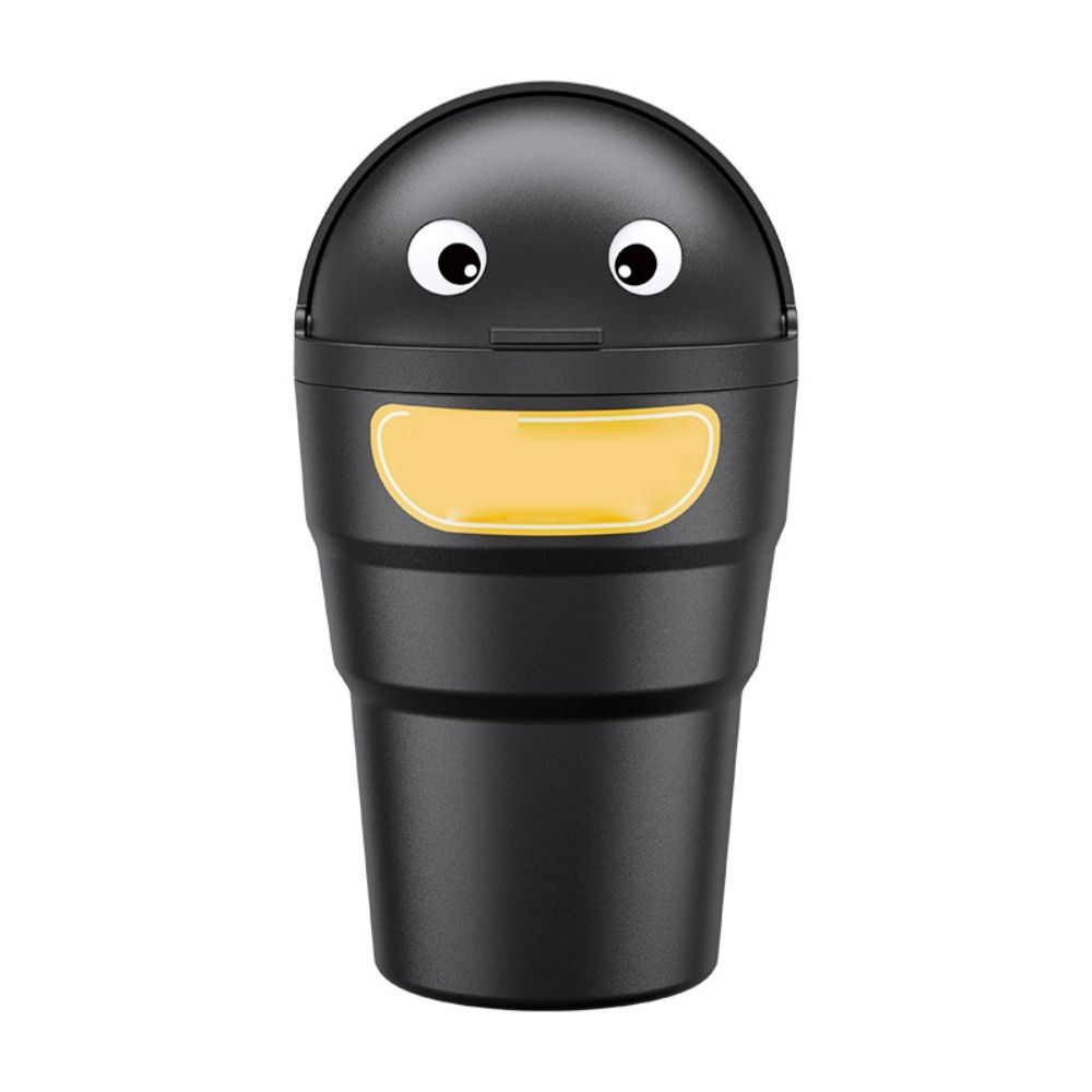 

ABS Car Moe Trash Can Auto Trash Bin Car Trash Can Portable With Lid Leak-Proof Car Dustbin