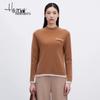 Haier Mans Women's Semi-High Collar Cashmere Blend Sweater