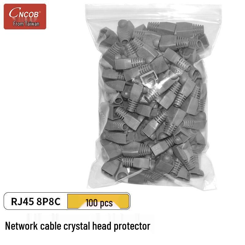 CNCOB Colorful Engineering-Grade RJ45 Cat5e Network Cable Crystal Head Protector 8P8C