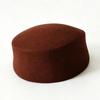 Wool Wool Pillbox Hat Structured Crown Painter Hat New Round Dress Hat  Daily Outfits