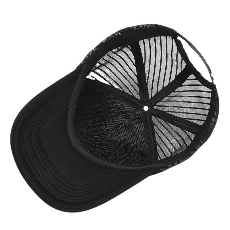 New Tiger Embossed Versatile Net Hat Spring and Summer Solid Color Truck Hat Truck Hat Men and Women Couple Baseball Hat