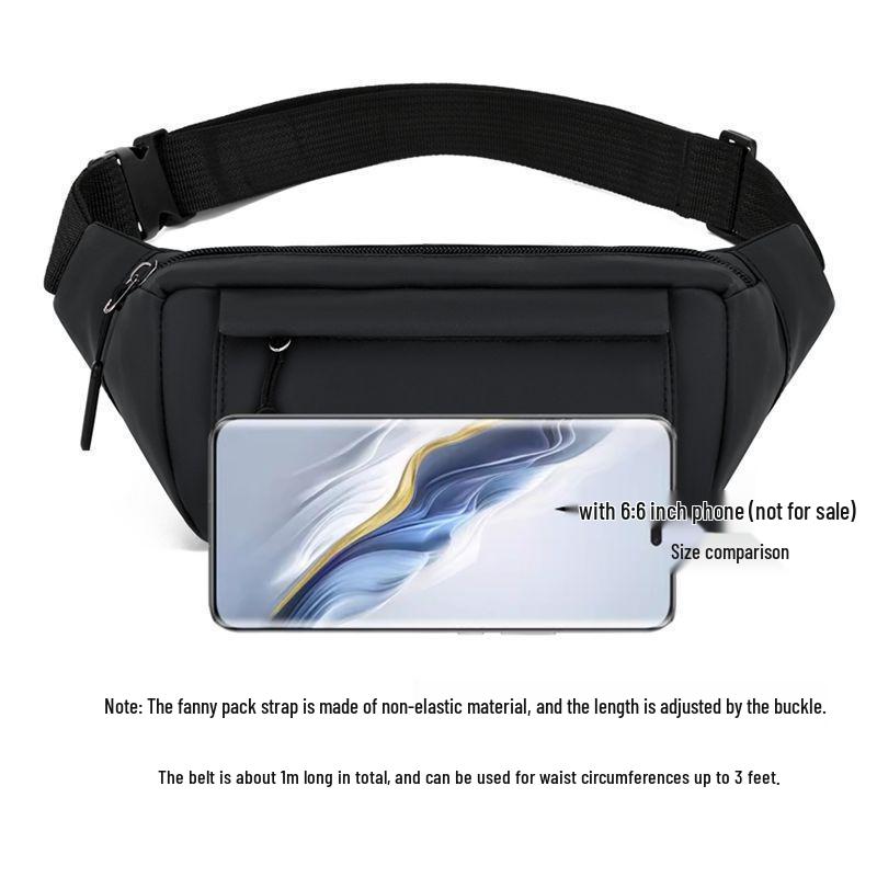Men's Waterproof Construction Fanny Pack - Durable, Sturdy Crossbody Bag and Wallet for Middle-Aged & Elderly Workers