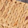 1/2Pcs Storage Basket with Handle Sturdy Structure Large Capacity Strong Load-bearing Hand-Woven Scalloped Edge Wicker Baskets