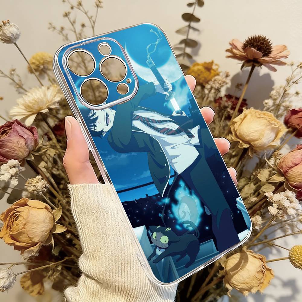 

Blue Exorcist Rin Okumura Phone Case For iPhone 17 16 15 14 13 12 11 Mini Pro Max Plus Transparent Cover iPhone17