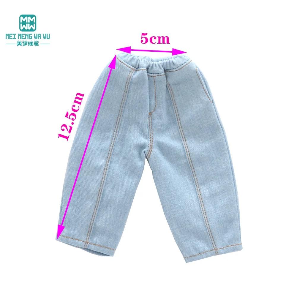 Clothes for doll Fashionable loose jeans, trench coat 28-30cm Blyth Azone OB22 OB24 doll accessories