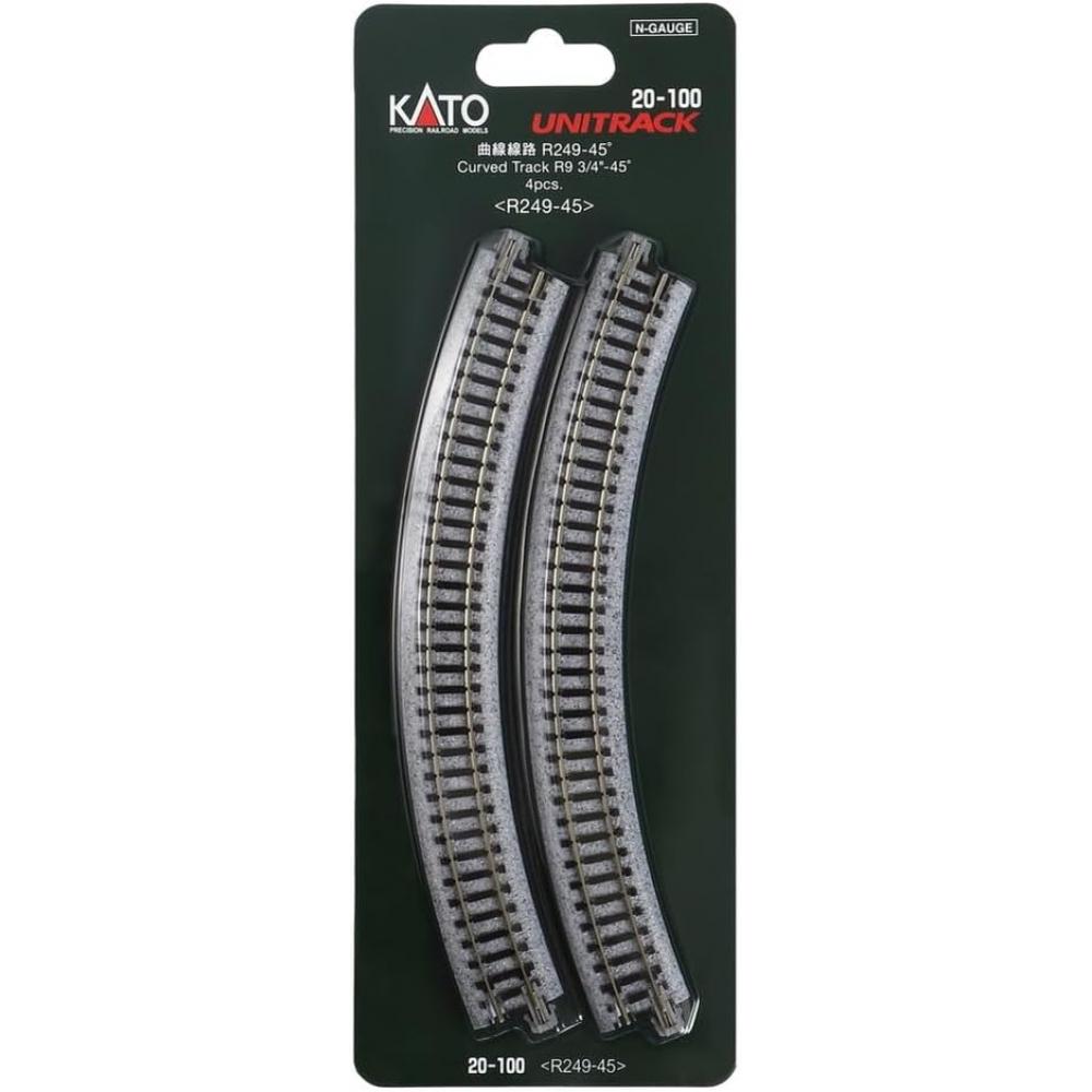 Kato Curved Track R249 45  4 Pcs 20 100