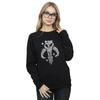 STAR WARS Womens/Ladies The Mandalorian Blaster Skull Sweatshirt