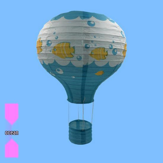 Hand-Folded Rainbow Hot Air Balloon Lantern - Christmas, Birthday, Party, Kindergarten Hanging Decoration