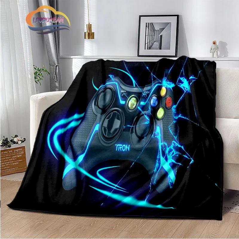 Game Blanket Pad S  Controller Soft and Comfortable  Sofa Bed Bedroom Decoration  Gamer Gift