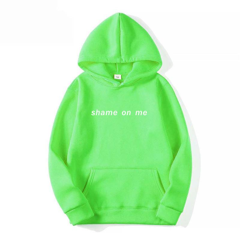 

2023 Позор мне, женская толстовка с длинным рукавом, черные повседневные топы, осенняя одежда унисекс 3XL светло-зеленый
