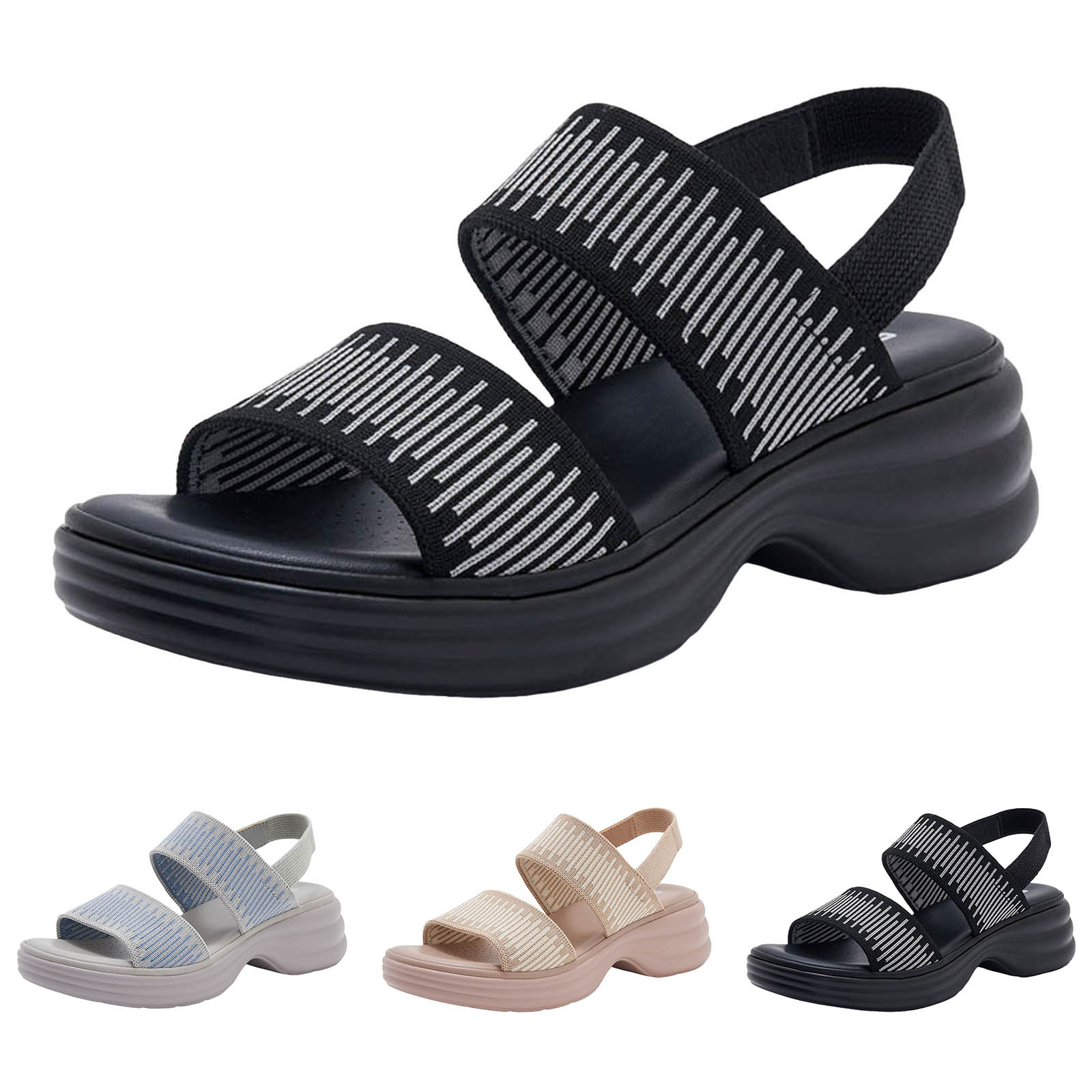 

Сандалии на толстой подошве Весна-Лето 2026 Легкие Нескользящие Удобные Повседневные Женские Обувь Sandalias De Mujer Verano 35