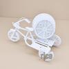Tricycle Flower Cart Rattan Basket for Flower Arrangements and Home Decoration