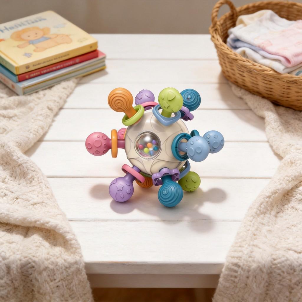 Baby Handheld Chew Toy Plastic Soft Grip Infants