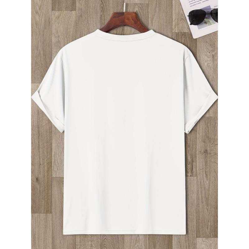 Europäische Größen Hellbraun „Just Be Happy“ Bunter Aufdruck Kurzarm-T-Shirt – Lässiges, Frisches Design mit Lachender Sonne & Wolken