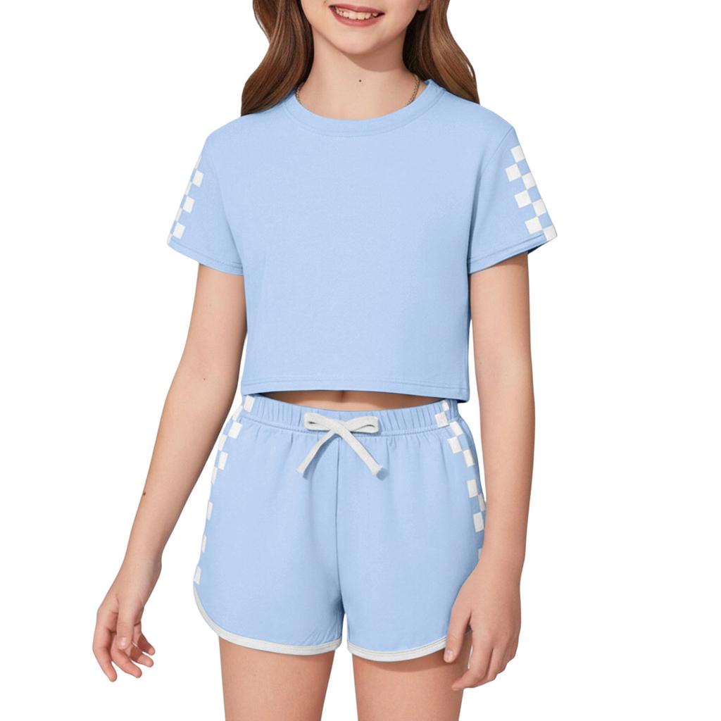 Children's Sleepwear 2-piece Home Clothes Short Sleeve Shorts Sleepwear Set
