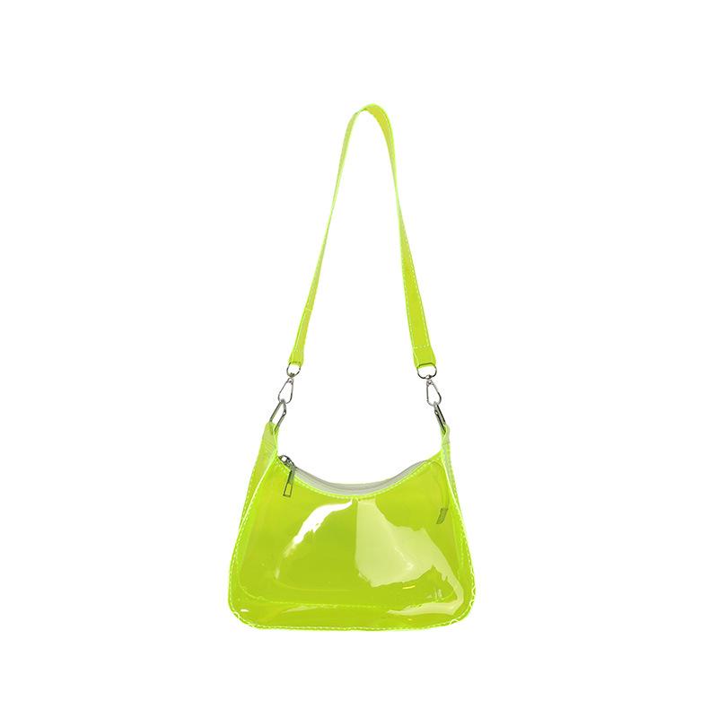 Korean Jelly Bag: Transparent PVC, Stylish Single Shoulder Bag, Trendy Ins Style, Small Square Design for Women