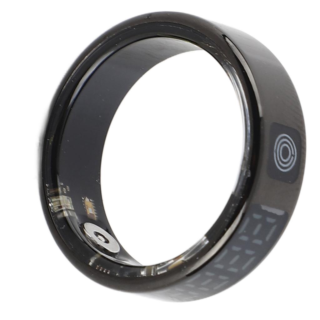 Smart Ring with Display Touch Screen IP68 Stainless Steel Multiple Sports Modes Fitness Tracker Ring