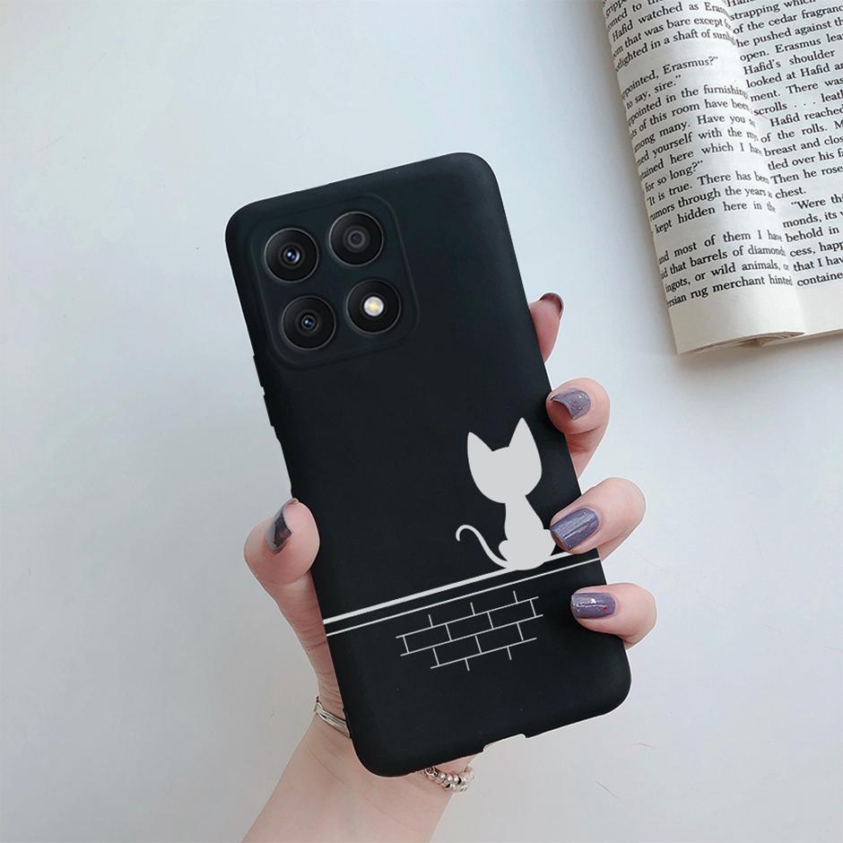 Fundas For Honor X8A 2023 Case Soft Silicone Cute Heart Back Cover Phone Cases for Huawei Honor X8a Case HonorX8A Coque Bumper
