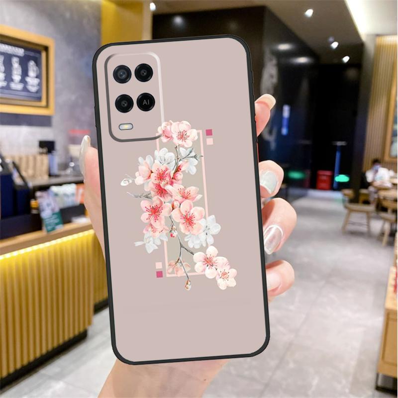 Aesthetics Flower Case For Oppo A5 Pro A15 A17 A57 A77 A60 A80 A40 A18 A38 A58 A78 A98 A96 A76 A16 A94 A74 A54