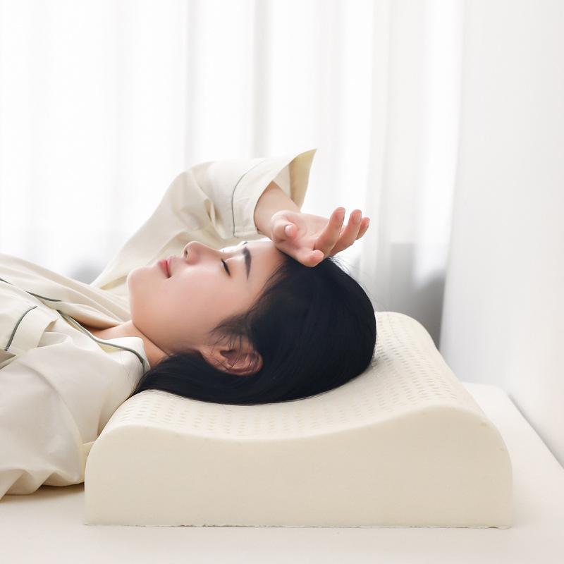 Thailand Latex Beauty Neck Support Pillow with Massage Core