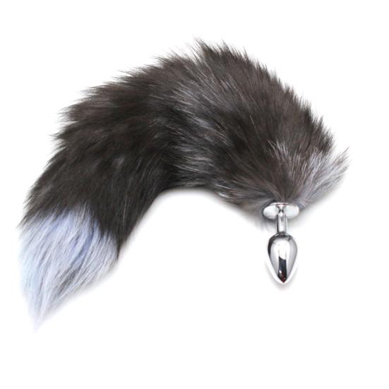 Adult Sexy Faux Fox Tail din oțel inoxidabil Plug anal Butt Couple Flirtează Jucării sexuale