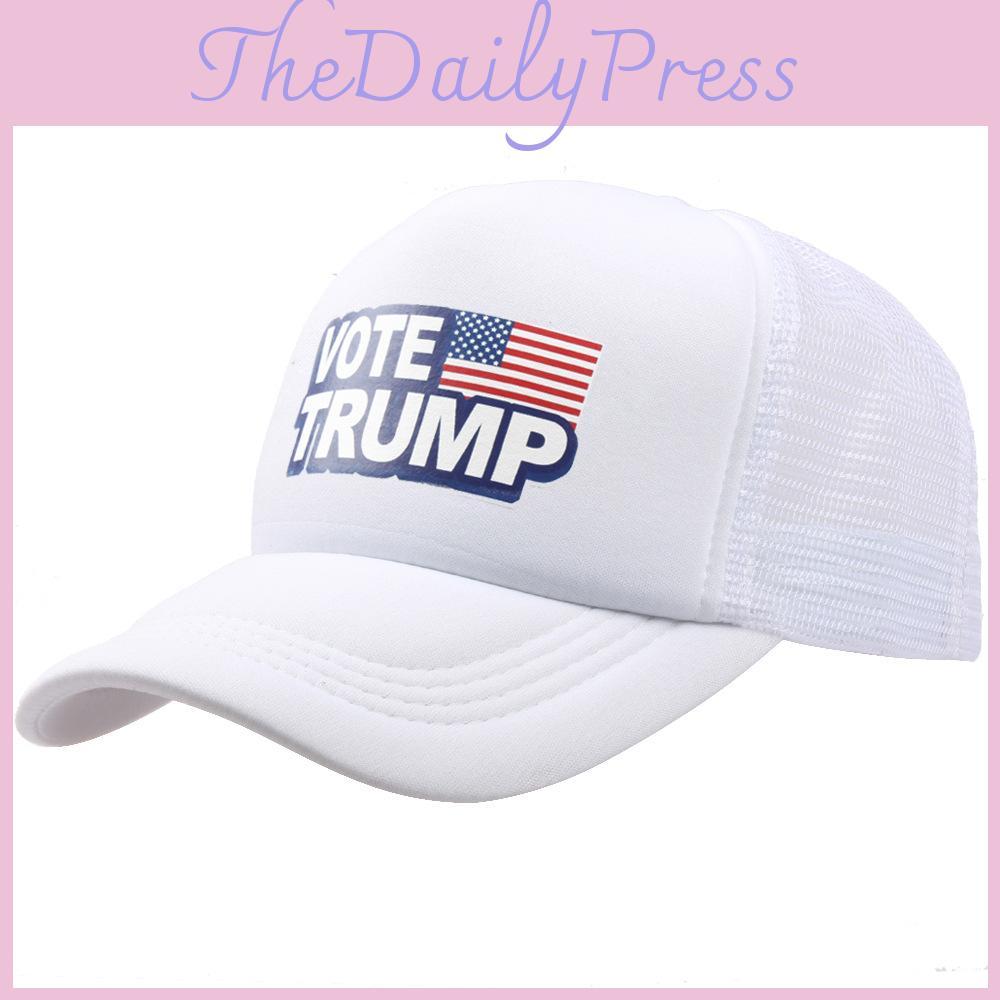 Vote Trump Presidential Election Retro Summer Truck Adult Net Hats Unisex Cap