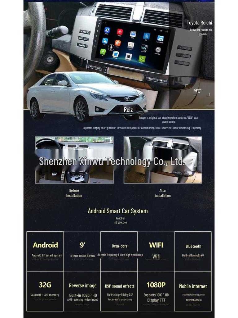 RAV4 All-in-One GPS Navigation: Android MP5, Bluetooth & WiFi Compatibility for 20 Models