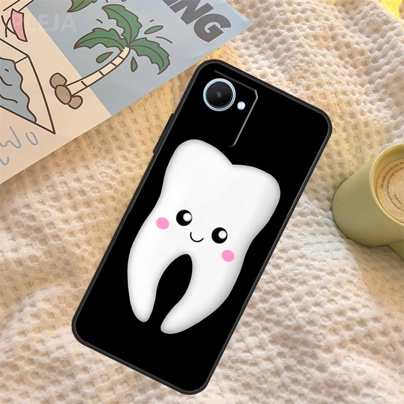 Dentist Tooth Pattern Case For Realme C55 C71 C67 C51 C75 C63 C61 C65 C53 C35 11 12 13 14 Pro Plus GT6 GT7 15 Pro