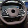 Car Styling Steering Wheel Frame Decoration Cover Trim For BYD Han  Carbon Fiber Color Interior Accessories