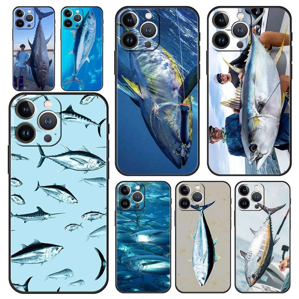 Phone Case For iPhone 16 15 14 13 12 11 Pro Max XS X XR SE 7 8 Plus Protective Shell Bluefin Tuna iPhone 16e Soft TPU Cover