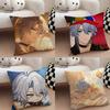 Cute Pphainon Hsrkawaii Customizable Square Pillowcases Stylish And Soft Perfect For Beds Cars And Sofas