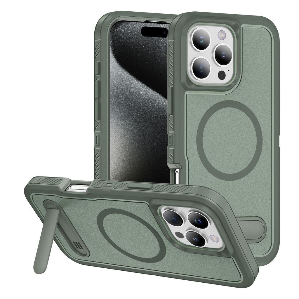 iPhone 17 Pro Max Magnetische Ständerhülle - Mattierte Anti-Drop-Schutzhülle