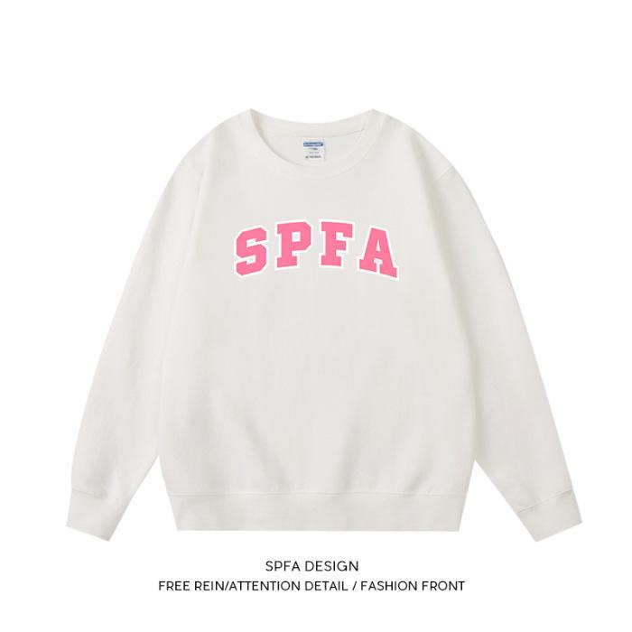 New letter loose Korean version niche casual couple sweater women ins lazy style design sense coat tide S