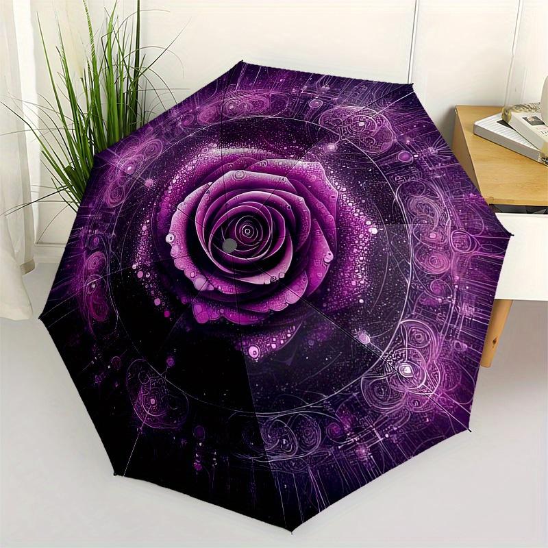 

1pc Cartoon Pattern Umbrella with Plastic Handle,Suitable for All Seasons Home Travel Outdoor Umbrella