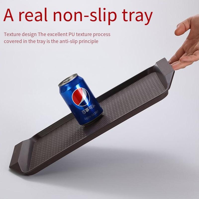 1PC Nordic PP Pallet Plastic Tray Food Bread Pan Green Rectangular Storage Household Kitchen Supplies Hotel Service Tray Dessert