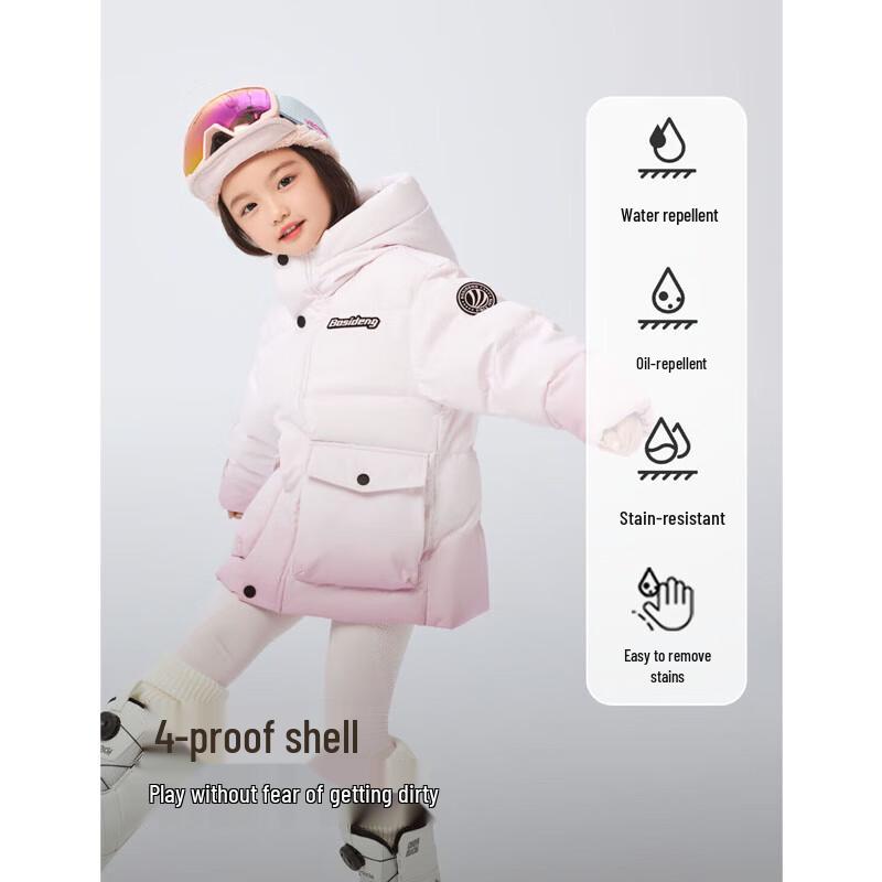 BOSIDENG 5A Antibacterial Big Pocket Hooded Down Jacket