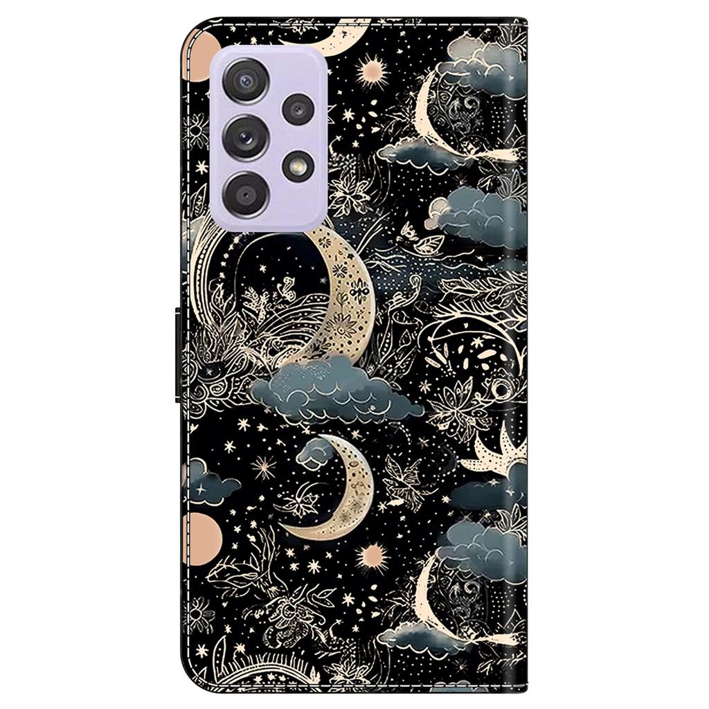 Pro Samsung Galaxy A52 4G/5G/A52s 5G Pouzdro Vzorový tisk Vyklápěcí Folio Kožený Kryt na Telefon