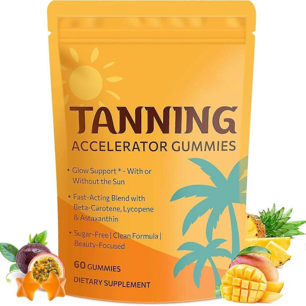 Gommose Abbronzanti Scurimento Pelle Gel Nutrizionali, 60 Pezzi Cura del Corpo Regalo per Lei