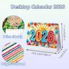 2026 Gem Art Desk Calendar 12 Month January 2026 - December 2026 Holiday Diamond Art Calendar For Organizing Goals Time Manage