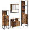 Bathroom Furniture Set with Shelf 4 Pcs Reclaimed Wood Effect Particleboard