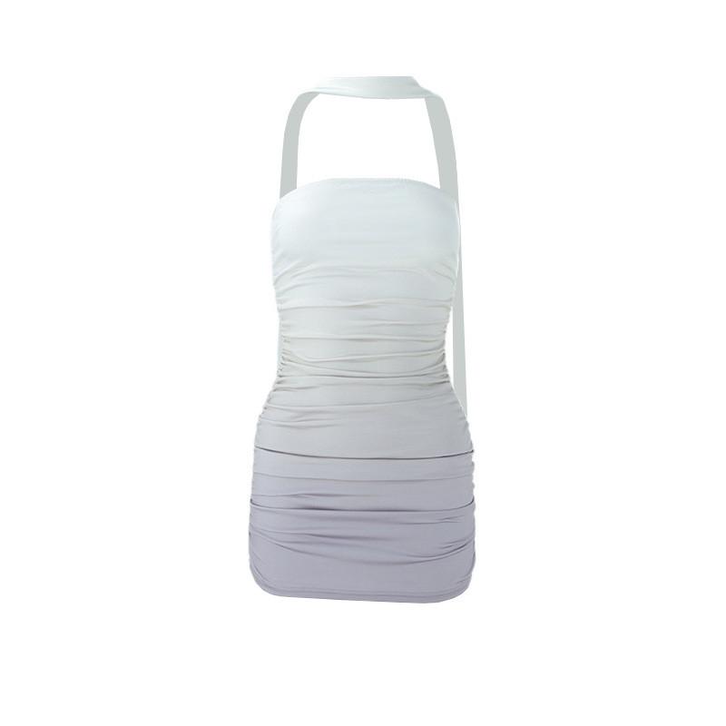 Sexy Womens Nightclub Dress With Gradient Pattern And Sleeveless Design For Summer