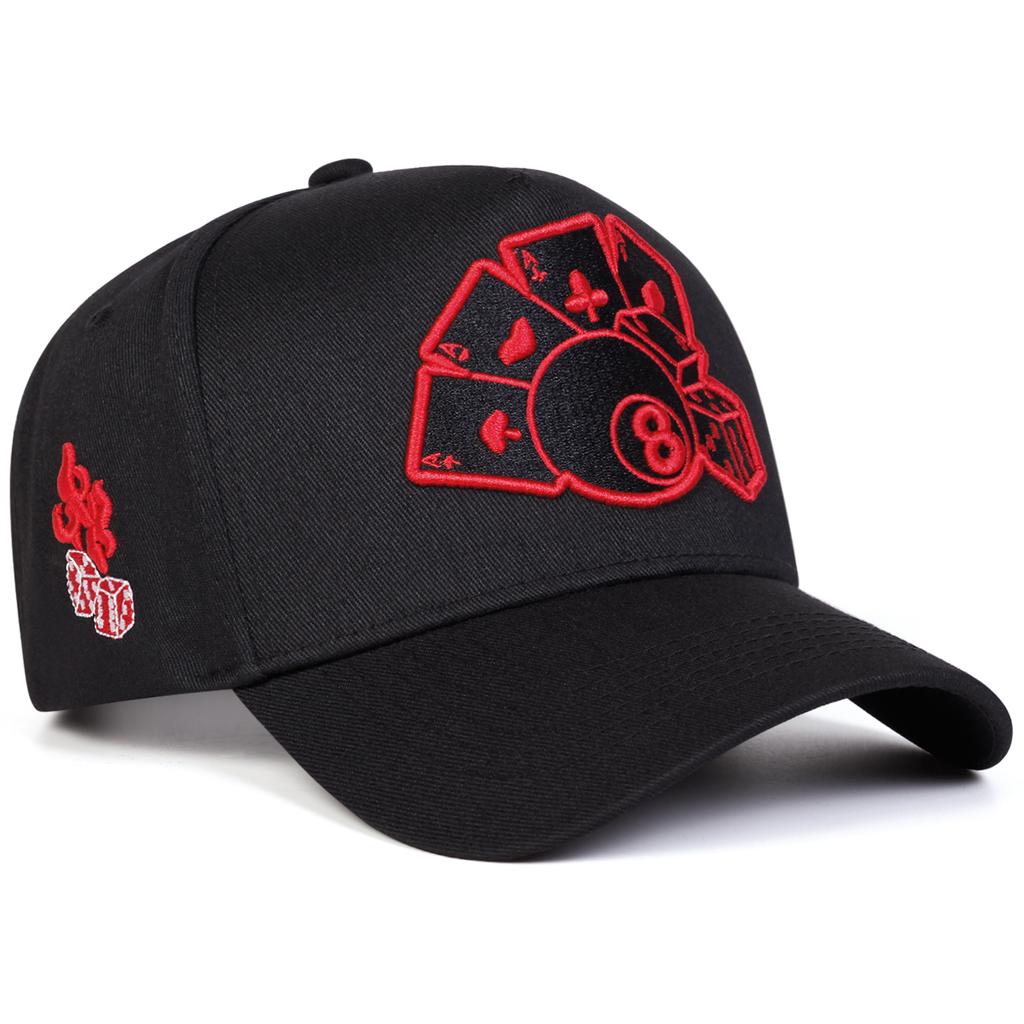 Unisex Poker Embroidery Baseball Caps Spring and Autumn Outdoor Adjustable Casual Hats Sunscreen Hat Sports Cap