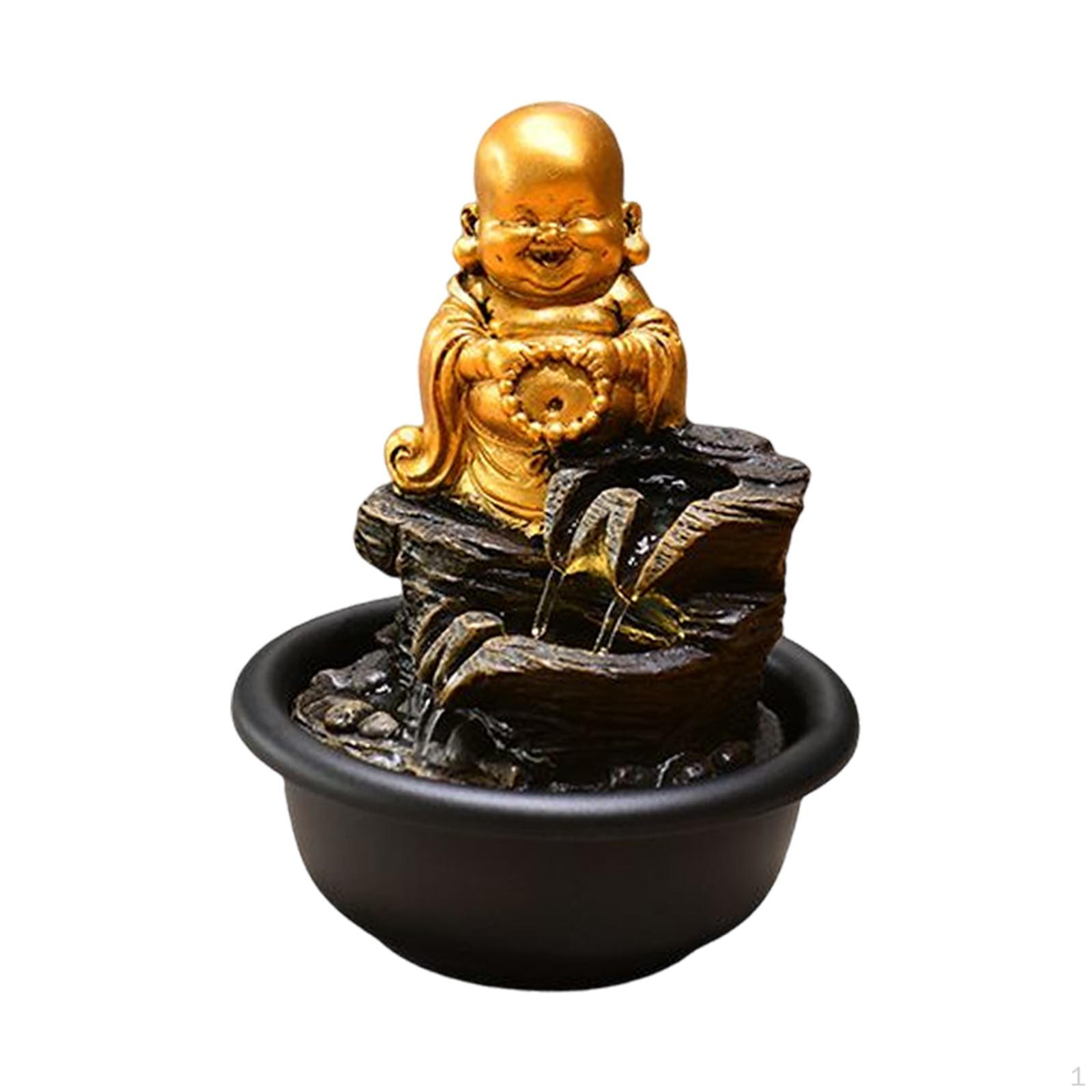 

Water Fountain for Peaceful Home Decor Smile Buddha