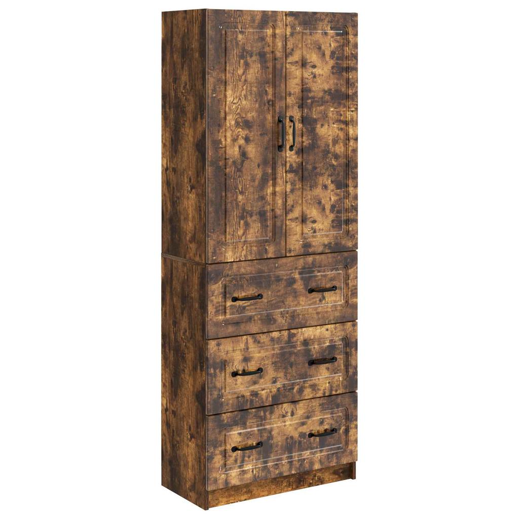 2 Piece Cabinet Set Smoked Oak 66 x 34.5 x 87 cm