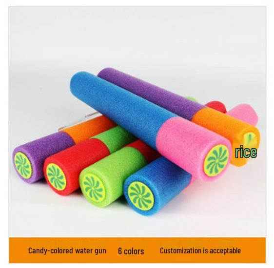 Children's Outdoor Foam Water Cannon Toy - EVA Material, Straight Tube Design for Beach Play