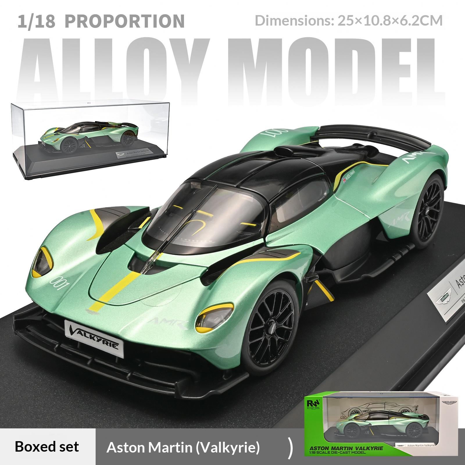 

Сплав Масштаб 1/18 Aston Martin Valkyrie Суперкар Модель С Пылезащитным Дисплейным Колпаком Коллекционная Модель Автомобиля зелёный