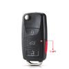S Remote Car Key Shell For Volkswagen For Vw Polo Passat B5 Tiguan Golf Seat Skoda Auto Beetle Caddy Jetta 2 3 Buttons