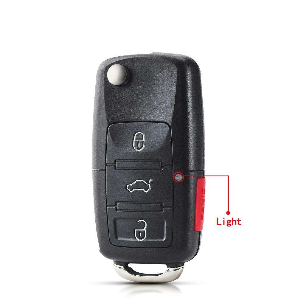 S Remote Car Key Shell For Volkswagen For Vw Polo Passat B5 Tiguan Golf Seat Skoda Auto Beetle Caddy Jetta 2 3 Buttons