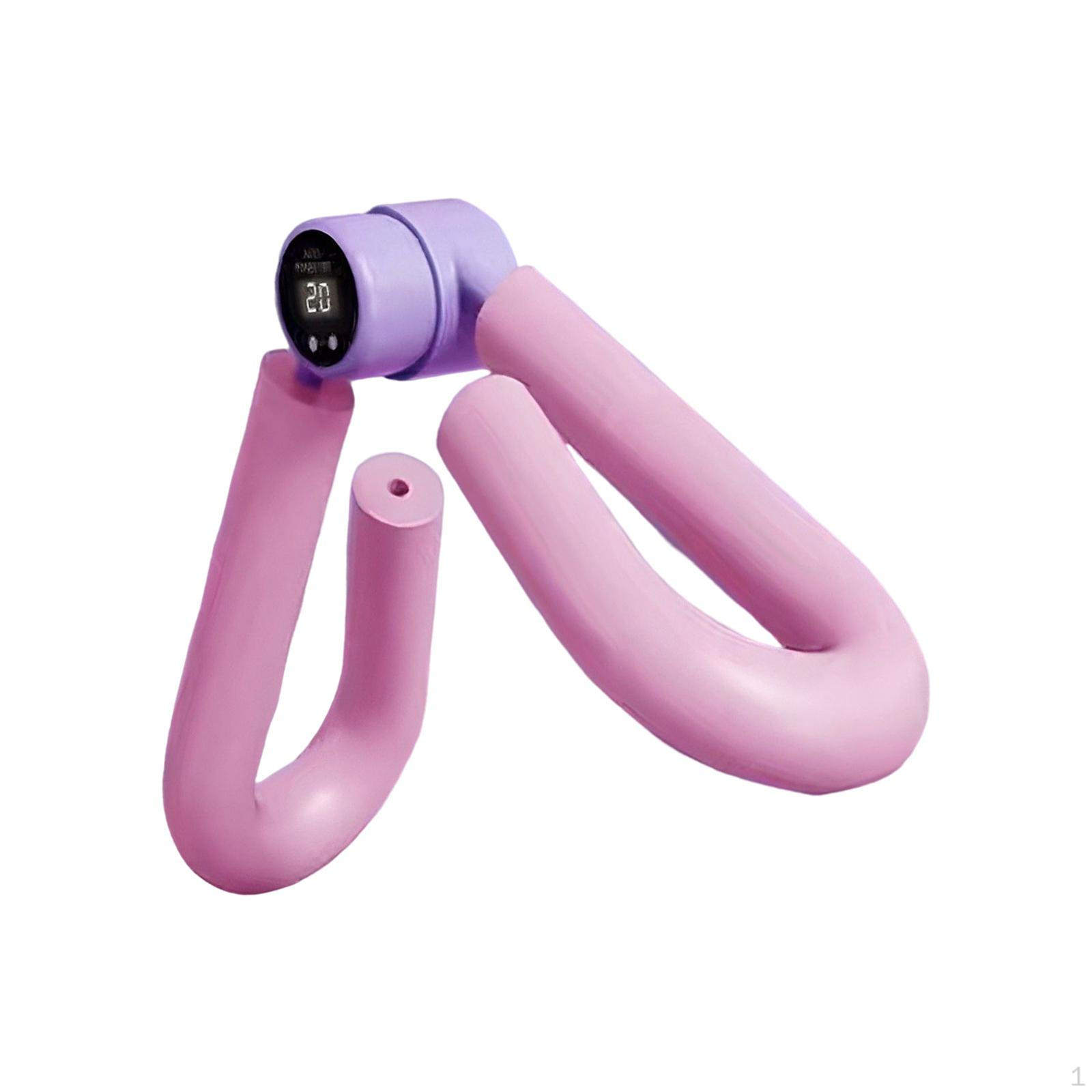 Inner Thigh Exerciser, Hip Exerciser with Counter, Exercise Equipment Trainer, Trainer Clip Pink