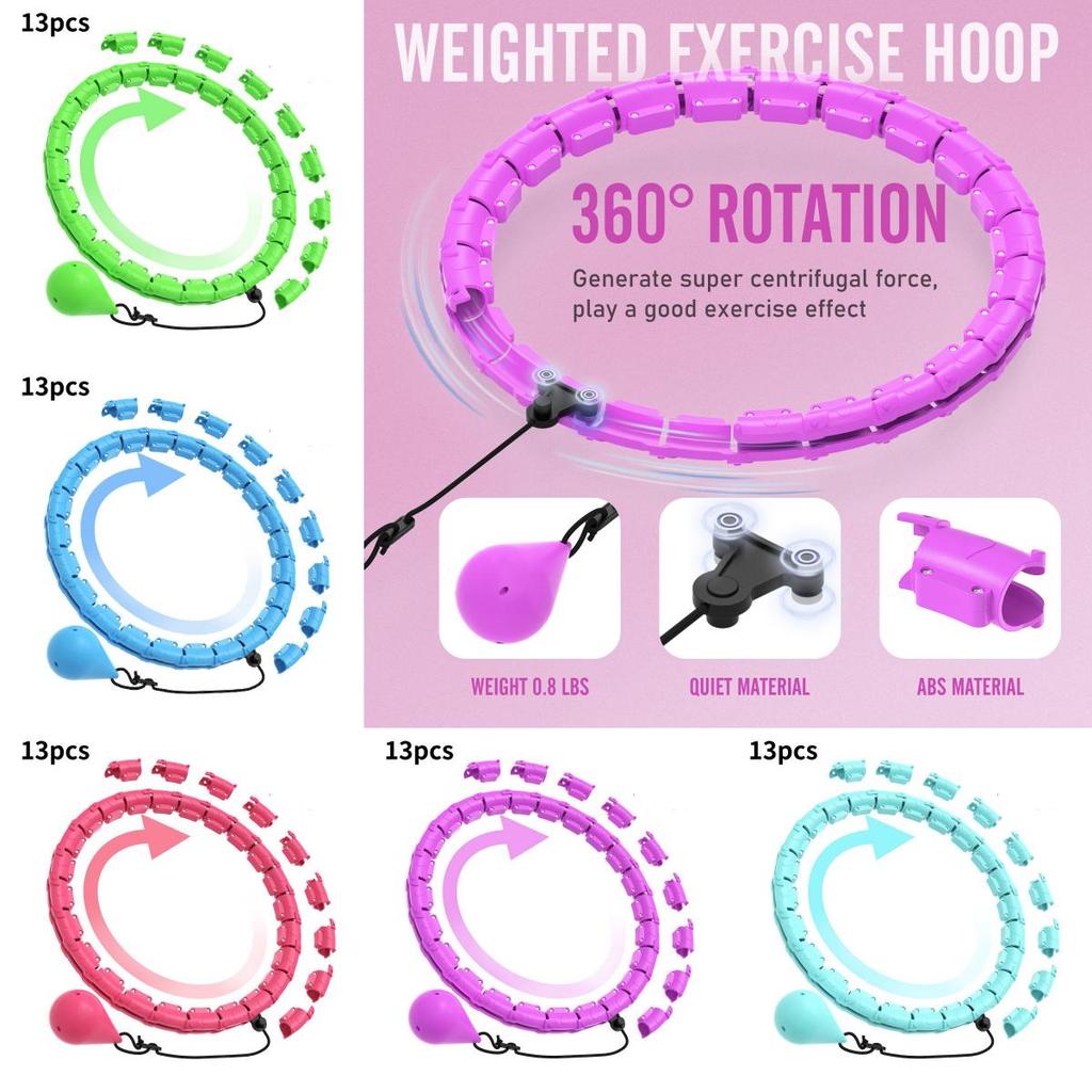 Smart Detachable Hula Hoop For Women With Comfortable Grip And Stylish Colors For Fitness